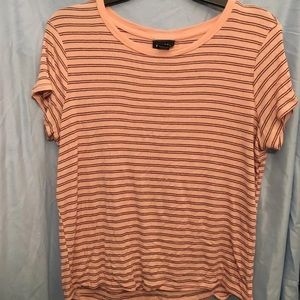 Pastel pink striped top